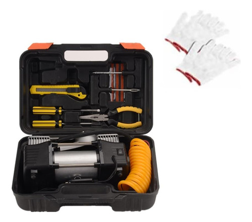 Flzosper Kit De Compresor De Aire De Metal De 12 V Cc De 6 P