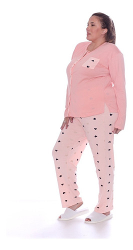 Imagen 9 de 9 de Pijama De Mujer Invierno Talles Super Especiales Art 807