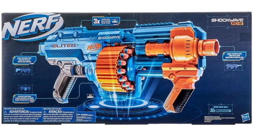 Imagem 3 de 6 de Metralahora Lançador Nerf Elite 2.0 Shockwave Rd15 30 Dados