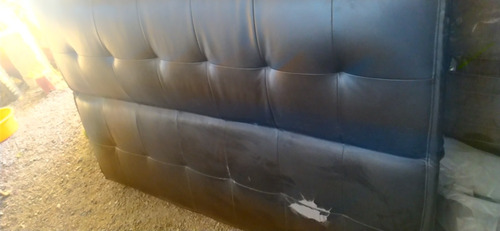 Sofa Cama Ecocuero Tres Plazas (con Detalle A Reparar Foto)