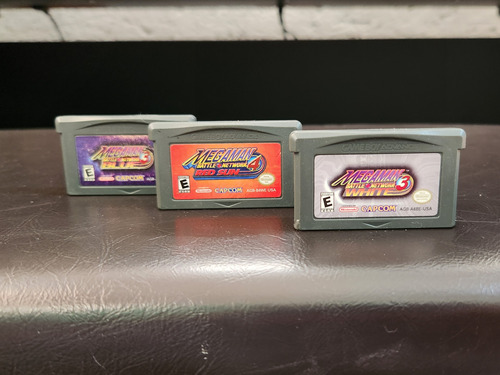 Megaman Lote 3 Videojuegos Gba Gameboy Advance Originales 