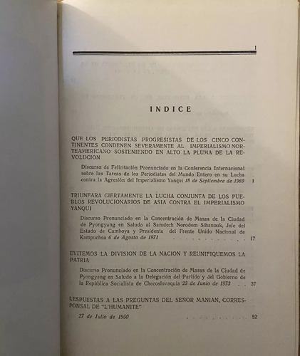 Kim Il Sung, Respuestas A Las Preguntas De Corresponsales (Reacondicionado)