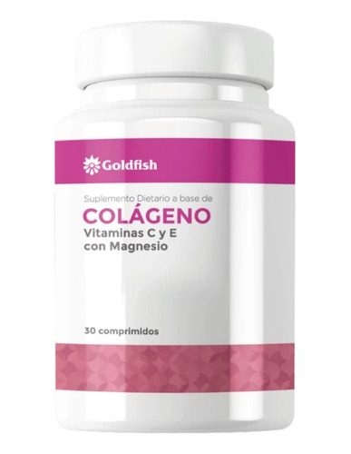 Colageno Vit C Y E Con Magnesio Y Calcio | Goldfish | X 30 