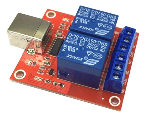 Módulo Usb 2 Vías Control Computadora 5v 2 Canales Tamaño
