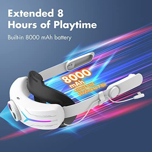 Paquete De Baterías Con Correa De Cabeza Para Oculus Quest 2