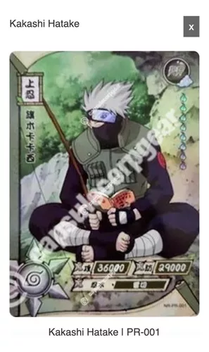 Naruto Photo card Hatake Kakashi Promo D