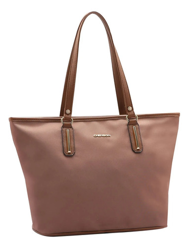 Bolsa Chenson Feminina Microfibra Ombro Café 3484125