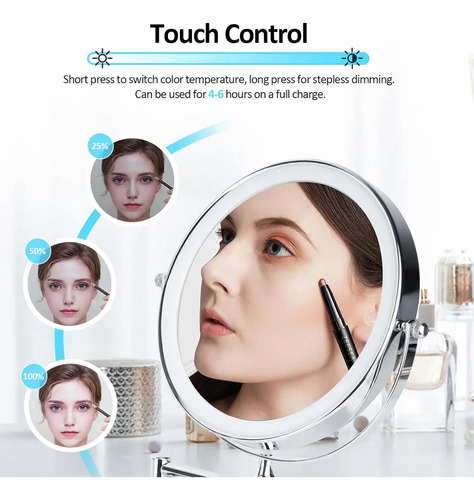 Espejos Para Maquillaje Con Luz Espejo Plegable De Pared