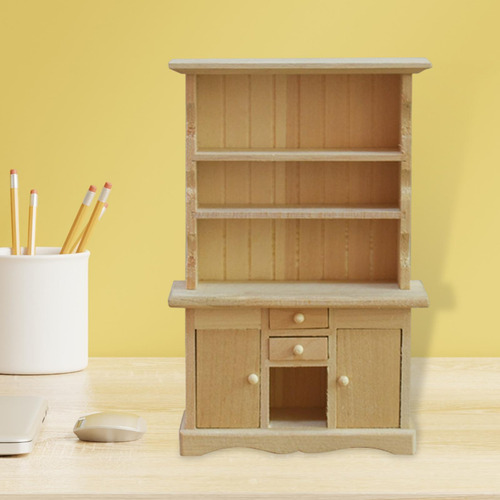 1/12 Casa De Muñecas En Miniatura Librería Madera, Paisaje