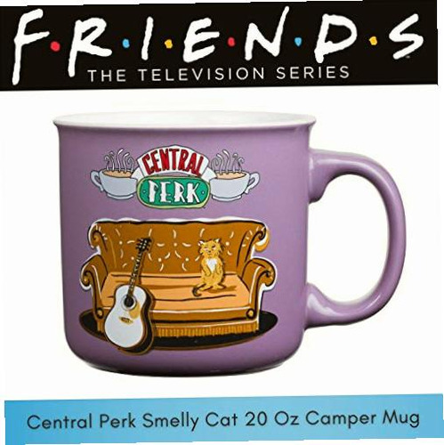 Silver Buffalo Friends Central Perk Smelly Cat Taza De Café