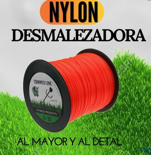Nylon Dezmalezadora 3.3 Mm Rollos De 210 Mts