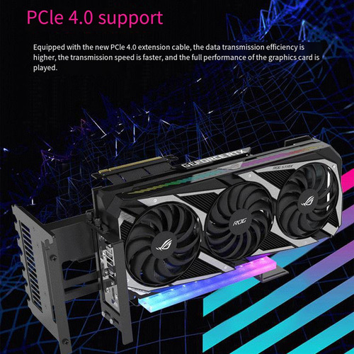 Soporte Vertical Para Tarjeta Gráfica Ez-40 Argb Pcie 4.0 X1