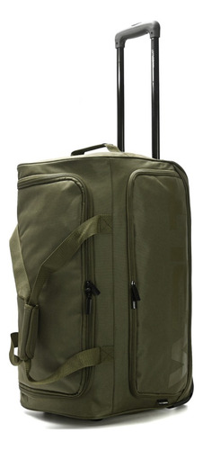 Bolso Viaje Wanderlust Con Ruedas 24'' Reforzado Color Verde Lisa