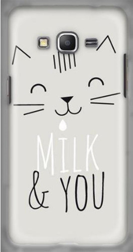 Funda Celular Gato Gatito Milk Gris Animal Felino  Celular *