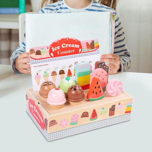 Juego De Helados De Madera, Tienda De Juegos Para Niños,