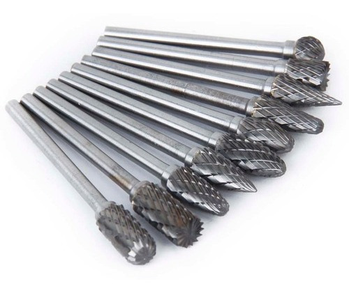 Imagen 3 de 8 de 10pcs Yg8 Fresas Rotativas De Carburo De Acero De Tungsteno