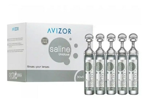 Saline Unidose Avizor.. Solucion Salina Lentes De Contacto.