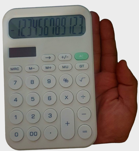 Calculadora 12 Digitos Botones Grandes Suma Resta Multiplica