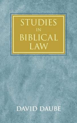 Libro Studies In Biblical Law - David Daube