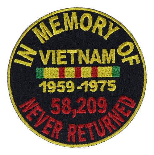 Vietnam In Memory Of Never Returned Biker 3 Pulgadas Iv...