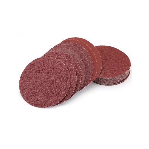 Disco De Lixa Com Velcro 125mm Grãos Diversos Kit-10 Peças