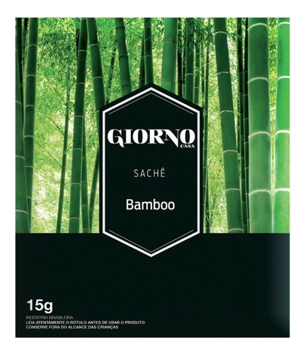 Sache Aromatizador Giorno Casa Bamboo 15g Cor Verde