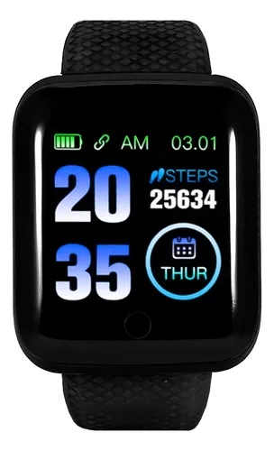 Reloj Inteligente D13 Smartwatch Fitness Cardíaco Bluetooth Color Negro - Otec