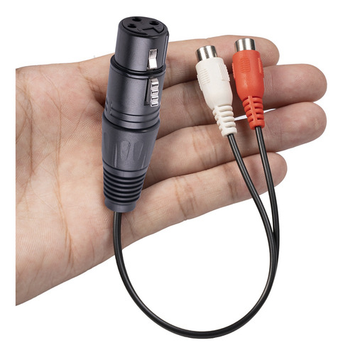 Cable Divisor Crystally-xlr A Rca Dual, Cable Divisor De Xlr