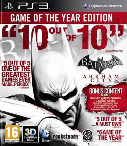 Batman Arkham City Ps3 Físico En Español