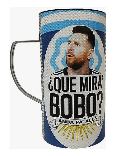 Vaso Guiro Que Mira Bobo Anda Pa Alla Messi Mundial C/ Peine