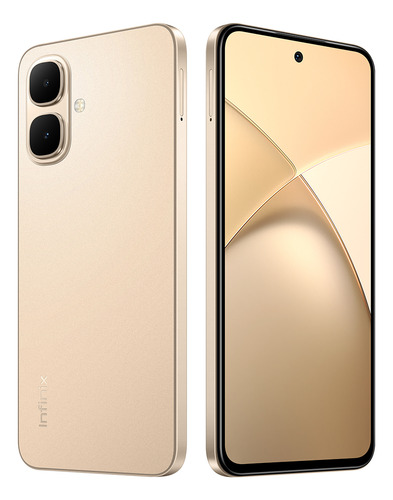 Celular Infinix Smart 10 Dual Sim Infinix Ai 128 GB ROM 4 GB RAM Dorado Doble Altavoz Ip64 Pantalla De 120 Hz