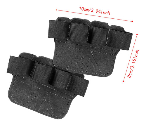 Almohadillas De Agarre Para Levantamiento De Gris Oscuro