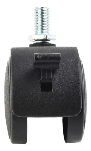 Ruedas Giratorias Con Rodamiento Negro Computer Soft Wheel