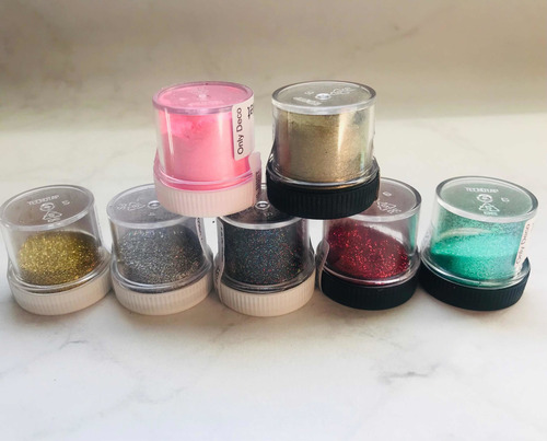 Imagen 2 de 4 de Colorantes Glitter King Dust Set X7
