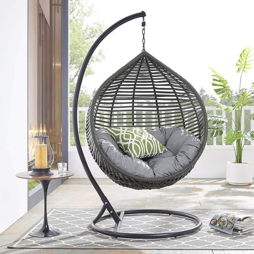 Garner - Silla De Mimbre Para Patio Al Aire Libre, Diseño De