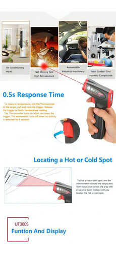 Uni-t Termometro Pirómetro Laser Uni-t Ut300s Temperatura