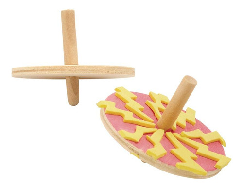 Peonzas Giratorias De Madera Colorations Diy, Juego De 24,..