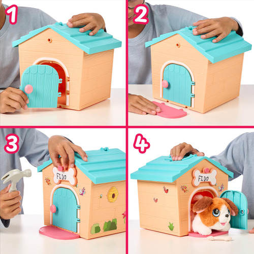 Conjunto De Brinquedos De Pelúcia E Canil Little Live Pets M