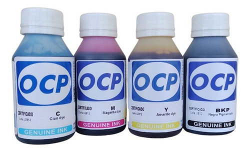 Tinta Continua Ocp Para Canon Pixma G2100 G3100 4x100ml