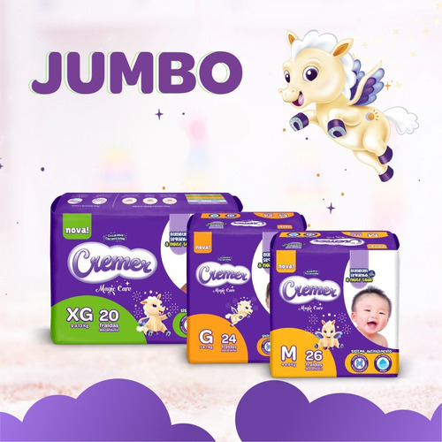 Imagem 4 de 4 de Fralda Cremer Jumbo Grand 14 Unidades