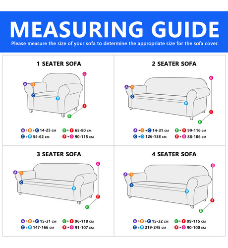 Farfallarossa Fundas Para Sofa 2plazas Impermeable Elásticas