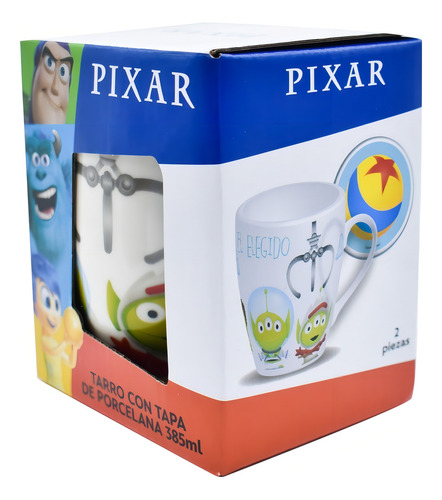 Taza Para Café Cerámica C/ Tapa Disney Pixar Toy Story 385ml