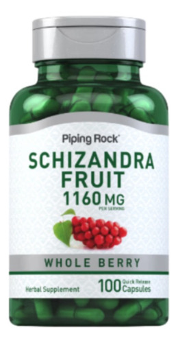 Fruta Schizandra (baya) 580 Mg 100 Cápsu - g a $164