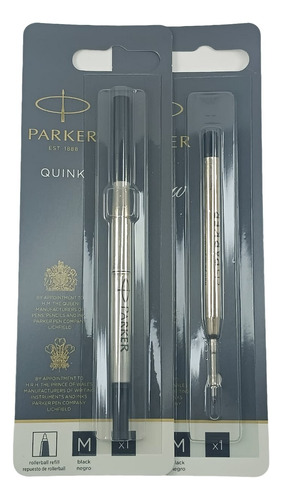 Parker Set Repuesto Boligrafo+roller Negro 