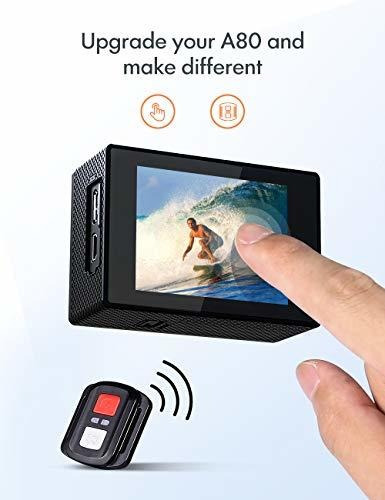 Apeman 4k 60fps Cámara De Acción A87, Pantalla Táctil 20mp