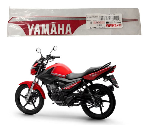 Adesivo Esquerdo Rabeta Yamaha Factor 150 Vermelha 2024