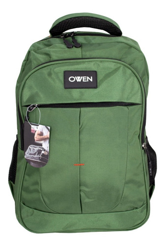 Owen Mochila Reforzada Porta Notebook Urbana Verde Owmi10043