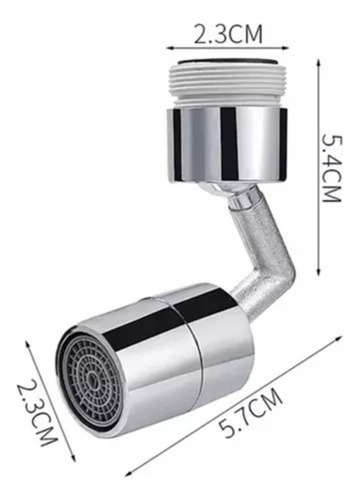Adaptador Giratorio Extensor De Canilla Univ Antisalpicadura