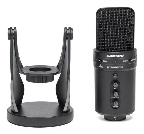 Microfone Condensador Interface Audio Usb Samson G-track Pro