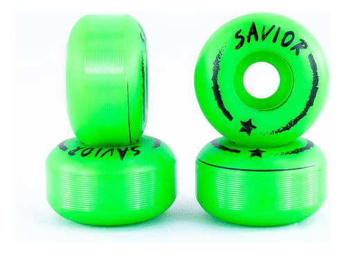 Rodas Savior Para Skate Street 51mm 100a Verde